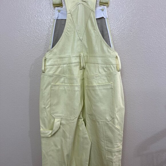 Good American Better Than Leather Overall Key Lime Overall Sz 2/26 Pleather - Picture 9 of 12